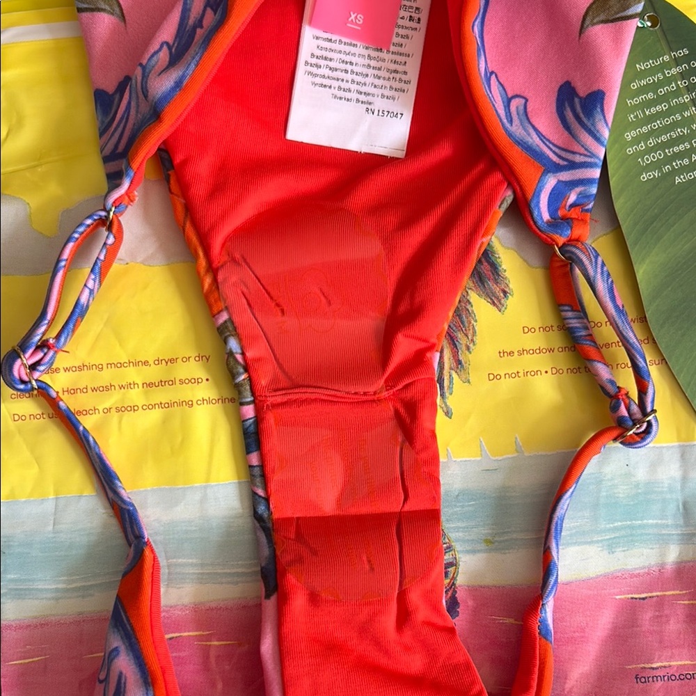 Farm Rio Sicily Flower Bikini Bottom NWT - Picture 6 of 7